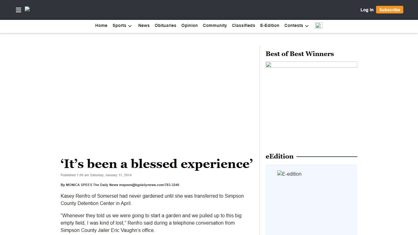 ‘It’s been a blessed experience’ | Bowling Green Daily News